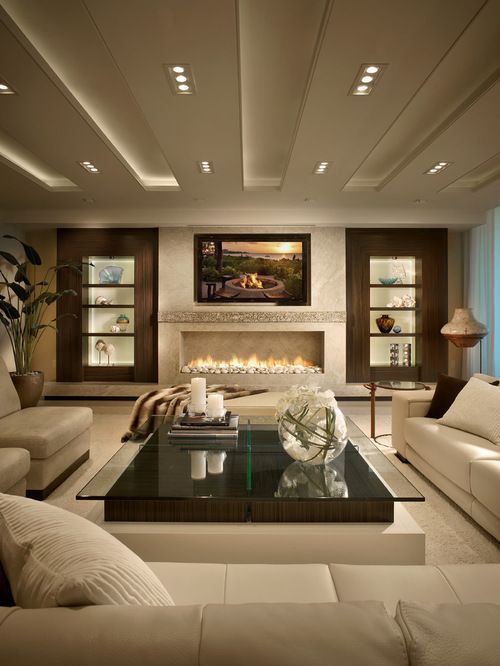 Contemporary Living Room Interior
  Combined Modern Design