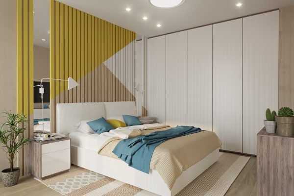25 Beautiful Examples Of Bedroom Accent Walls That Use Slats To .