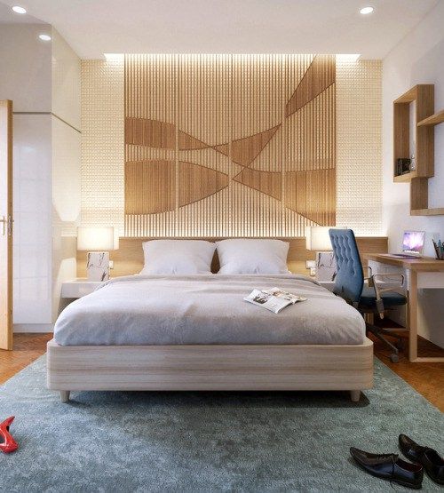 25 Beautiful Examples Of Bedroom Accent Walls That Use Slats .