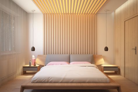 Cool Bedroom Designs Which Use Slats For
Accent Walls Decor Ideas