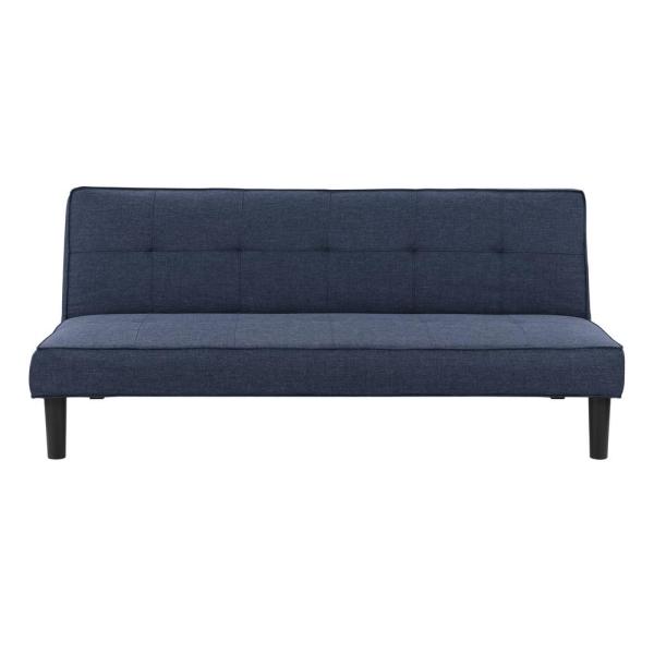 CorLiving Convertible Aegean Blue Futon Mattress Sofa Bed LAR-904 .