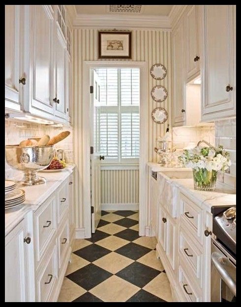 Small Galley kitchen can be elegant done right | Galley kitchen .