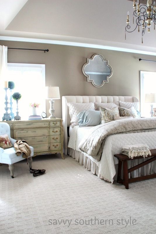 Neutral Cozy Master | Master bedroom interior, Home decor bedroom .