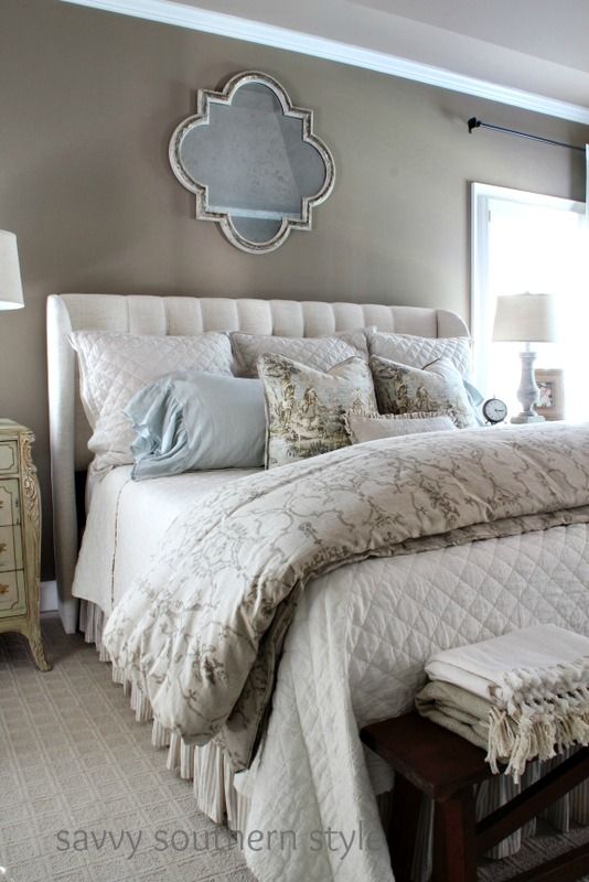 Neutral Cozy Master | Rustic bedroom design, Home bedroom, Master .