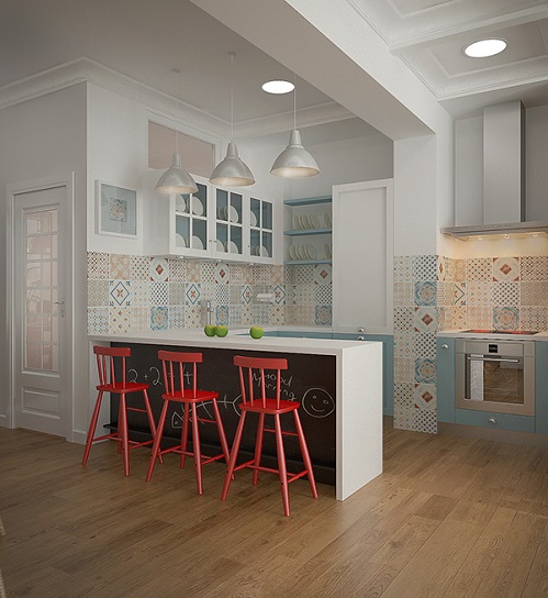A Creative Concept In Combining Kitchen, Dining Room, And Living .