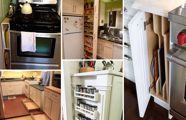 Top 26 Awesome Ideas to Use Narrow or Dead Space in Kitchen .