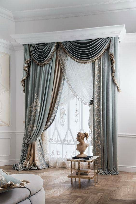 Amazing Curtain Decor Ideas | Luxury curtains, Curtain decor .
