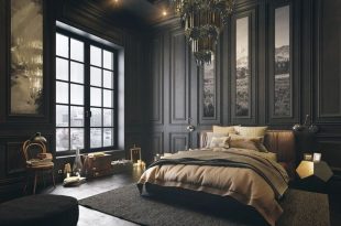 Gorgeous Dark Bedroom Designs With Minimalist and Playful Approach .