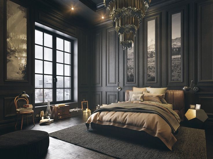 Dark Bedroom Designs With Minimalist
  Themes Decor
