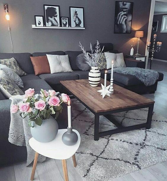 How to Style a Coffee Table in Your Living Room Decor | Dark .