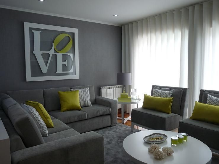 6 Stylish Dark Living Room Design Ideas | Living room green .