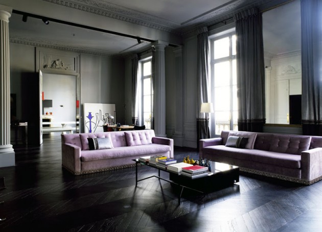 15 Dramatic Dark Living Room Design Ide