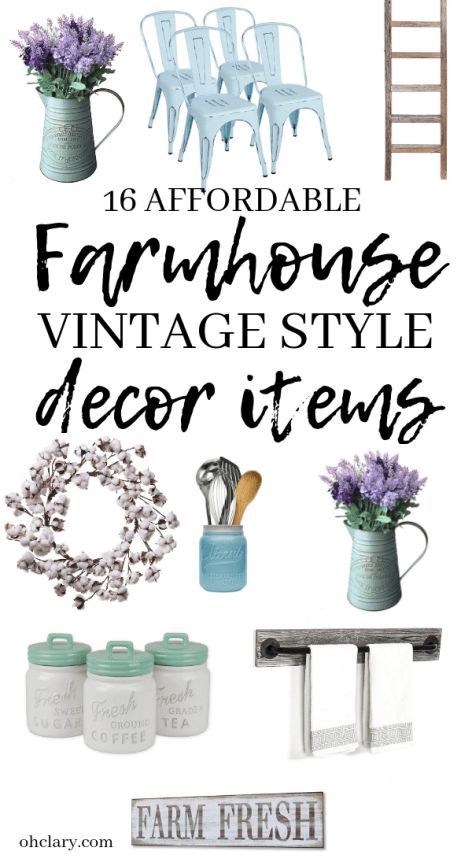 Vintage Farmhouse Decor Items You Need In Your Rustic Home NOW .