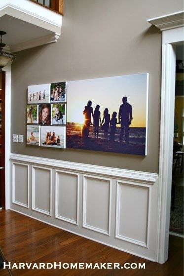 Use family pictures to create a meaningful wall gallery in your .