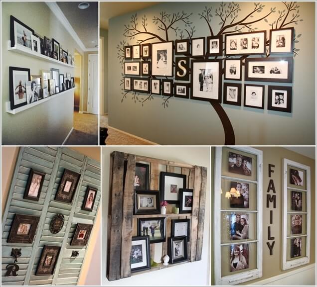 10 Cool Ways to Decorate Your Walls with Family Phot
