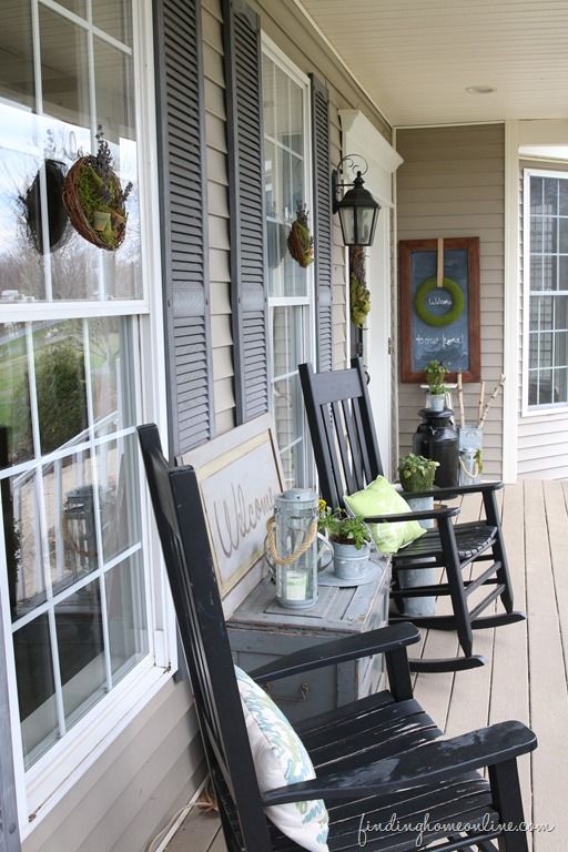 28 DIY Ways to Decorate Your Porch This Summer | Summer front .