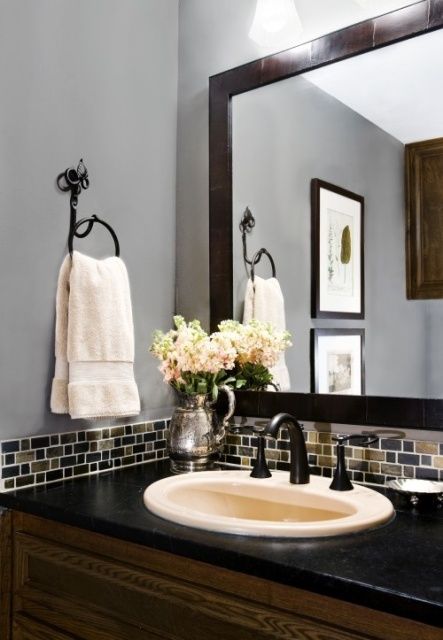 diy-bathroom-sink-backsplash-ideas.jpg (443×640) | Home remodeling .
