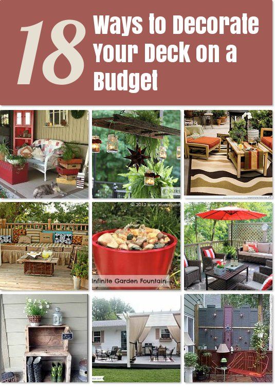 Decorate your deck on a budget Idea Box by Kristine(Teeny Ideas .