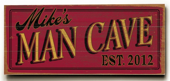 Personalized Man Cave Planked Sign 3 or Design Your Own Si
