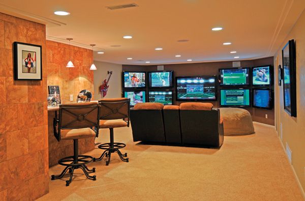 32 Awesome Man Caves in 2020 | Sports man cave, Man cave, Man cave .
