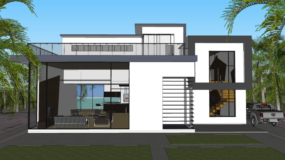 Modern House design | 3D Warehou