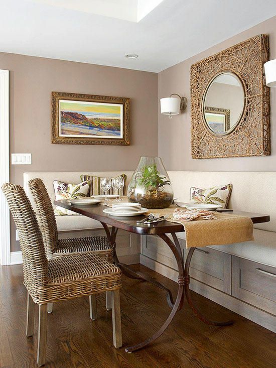 Decorating with Color: Cozy Color Schemes | Dining nook, Living .