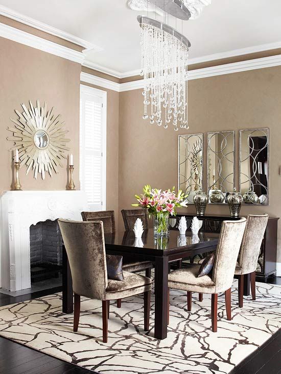 Decorating with Neutrals | Elegant dining room, Dining room .