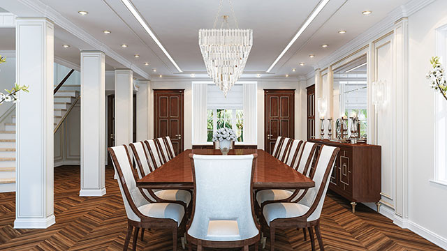 Dining room decorating ideas - luxury interior design company in .