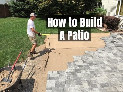 How to Build a Patio - An easy Do it Yourself Project - YouTu