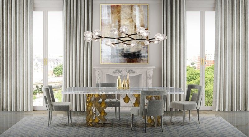 The Most Elegant Modern Dining Room Lighting | Dining room design .