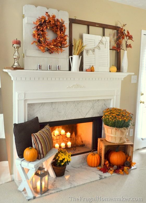 Decorate Your Fireplace Mantel: Mantel Décor Ideas! | Fall home .