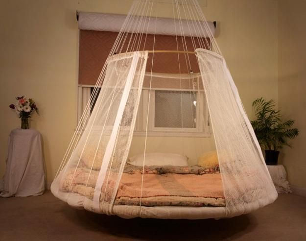 25 Hanging Bed Designs Floating in Creative Bedrooms | Bed design .