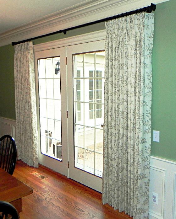 French door decor | Patio door curtains, French door curtains .