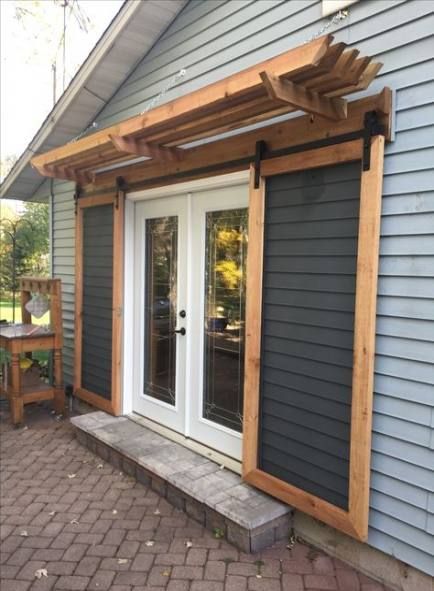 39+ Ideas For Backyard Patio Awning French Doors #backyard | House .