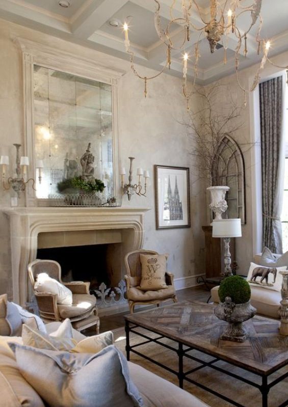 40 Cozy Living Room Decorating Ideas | French country living room .
