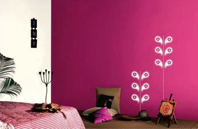 Pink Bedroom! (With images) | Pink bedrooms, Asian paints, Girl ro