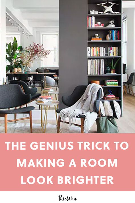 Try This Genius Painting Trick to Make a Dark Room Look Brighter .