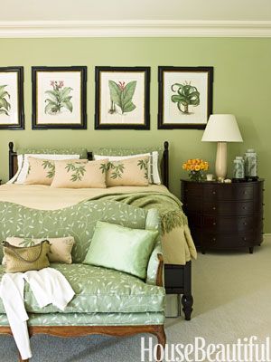 17 Dreamy Green Bedrooms | Green rooms, Bedroom green, Bedroom colo