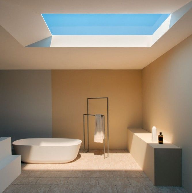 CoeLux LED Skylight Simulates Tropical and Nordic Light | Bathroom .