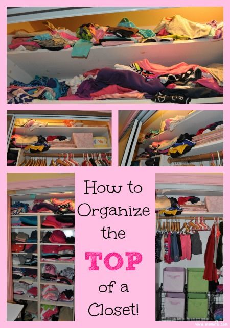 How to Organize the Top of a Closet | Organization, Household .