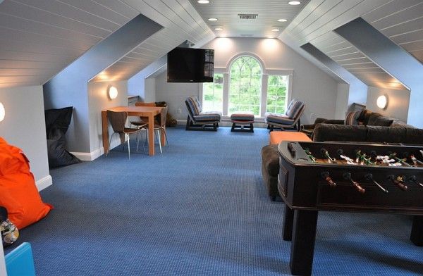 How To Transform Your Attic Into A Fun Game Room | Attic game room .