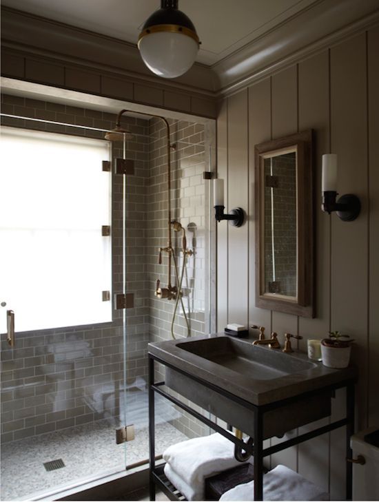 25 Stunning Industrial Bathroom Design Ideas | Vintage bathroom .