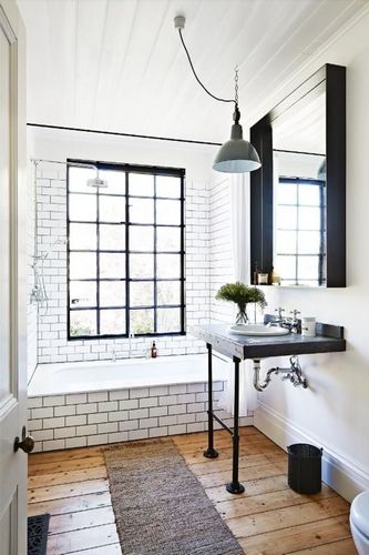 Industrial Style: Small Bathroom Designs | Home, Beautiful .