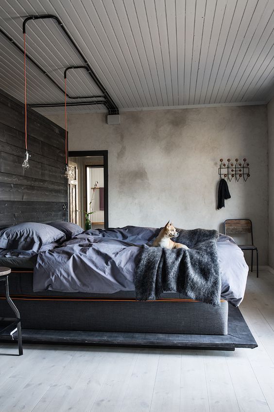 25 Stylish Industrial Bedroom Design Ideas | Industrial bedroom .