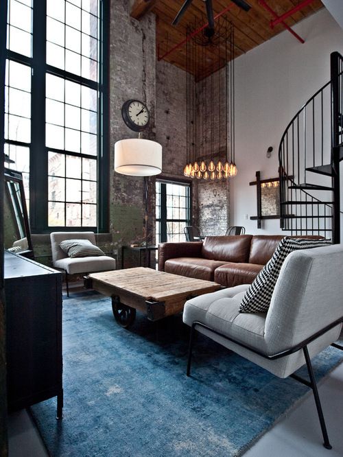 31 Ultimate Industrial Living Room Design Ideas | Living room interi