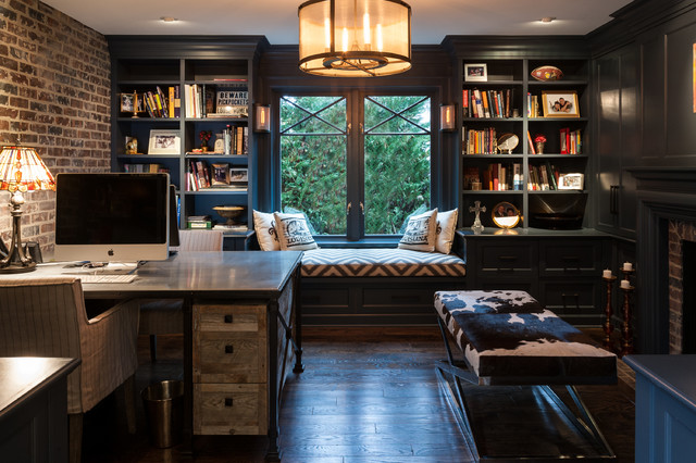 New Orleans Inspired on Yarrow Point - Industrial - Home Office .