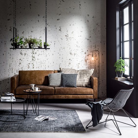 53 Stylish And Inspiring Industrial Living Room Designs - DigsDi