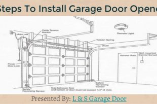 Steps to install garage door open