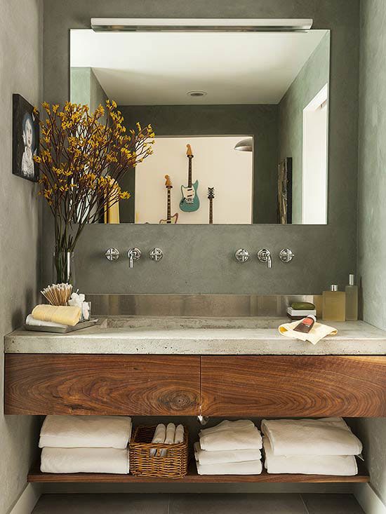 Modern Bathroom Vanities | Bathroom design inspiration, Concrete .