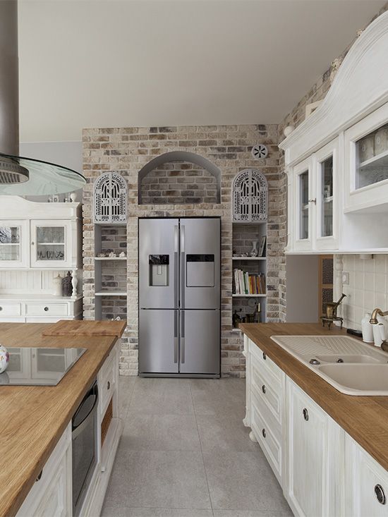 Farmhouse style with a touch of rustic Italian mixed in to create .